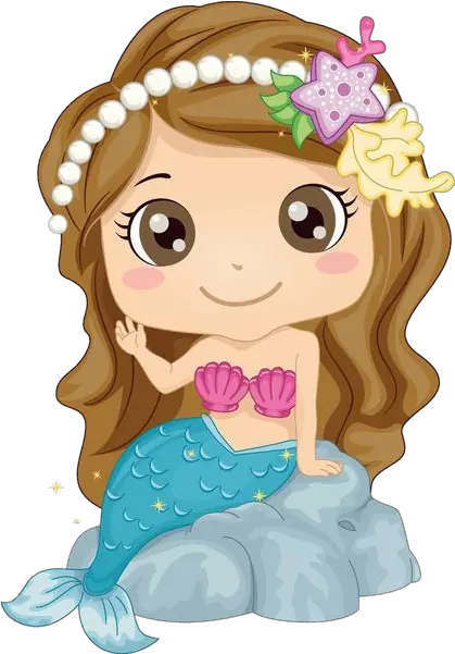  Transparent Baby Mermaid Clipart Cartoon Mermaid Clipart Png Mermaid Clipart Png