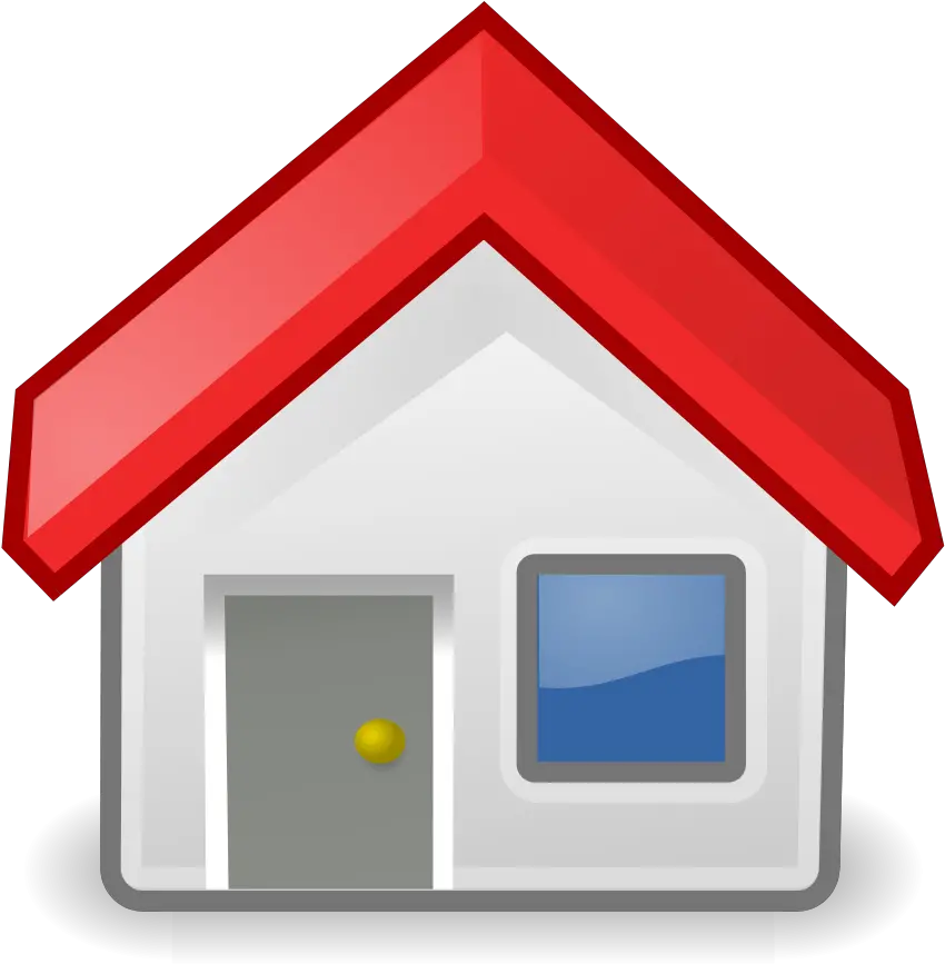  Red Roofed Home Icon Clip Art Home Clip Art Png Home Icon