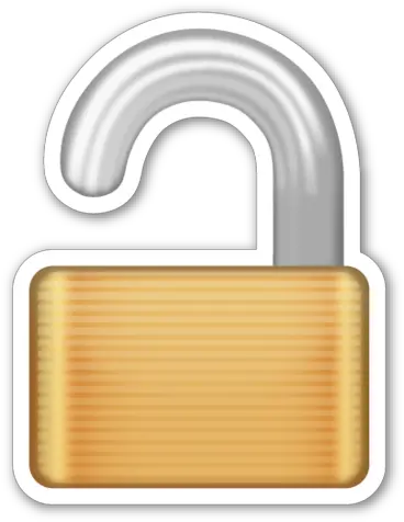  Open Lock Emojistickerscom Emoji Stickers Cool Symbols Lock Emoji Png Lock And Key Png