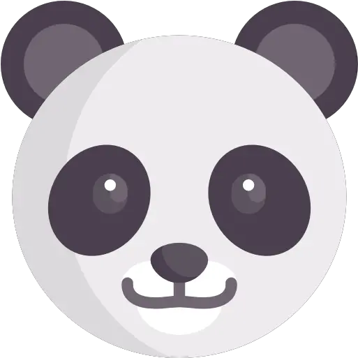  Panda Free Animals Icons Panda Flat Icon Png Panda Png