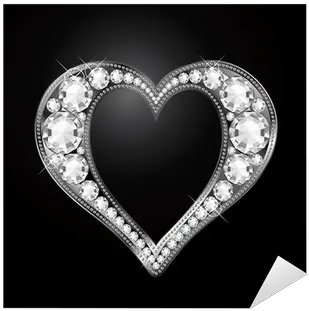  Diamond Heart Sticker U2022 Pixers We Live To Change Mobile Phone Png Diamond Heart Png