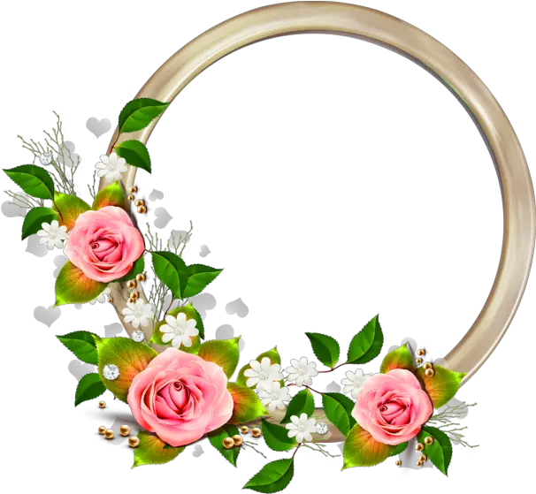  Rose Frame Clipart Corner Transparent Flowers Png Rose Frame Png