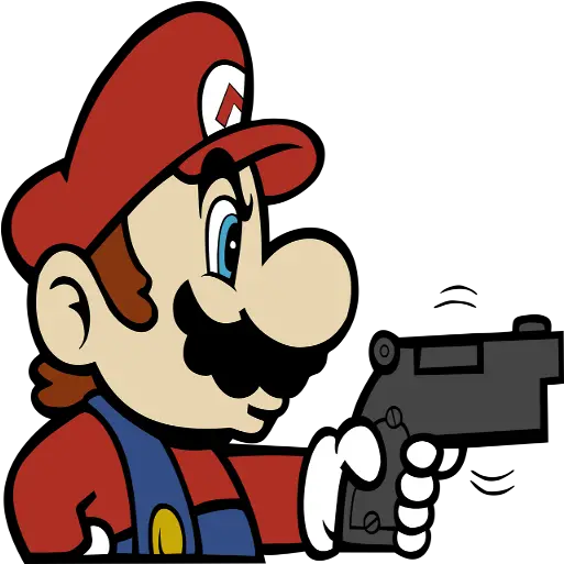  Mario Holding A Gun Team Fortress 2 Sprays Mario With A Gun Png Holding Gun Png