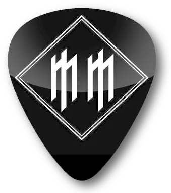  Marilyn Manson Logo Standard Guitar Pick Marilyn Manson Logo Mm Png Marilyn Manson Logos