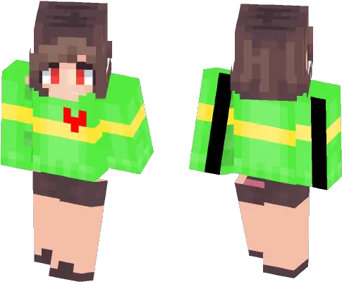  Download Chara Undertale Minecraft Skin For Free Minecraft Skin Girl Eyes Png Chara Png