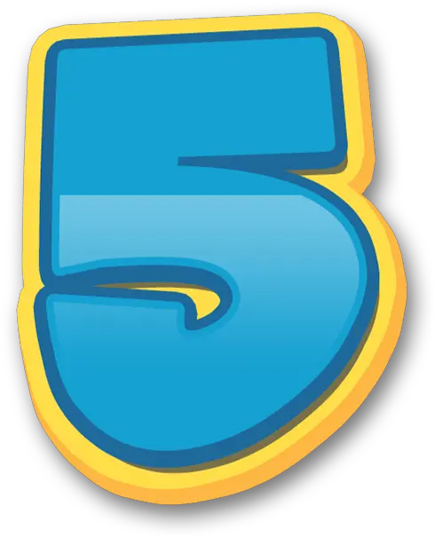  Number 5 Free Download Paw Patrol Font 5 Png 5 Png