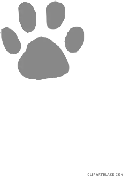  Paw Print Animal Free Black White Clipart Images Red Paw Print Clip Art Png Wolf Paw Png