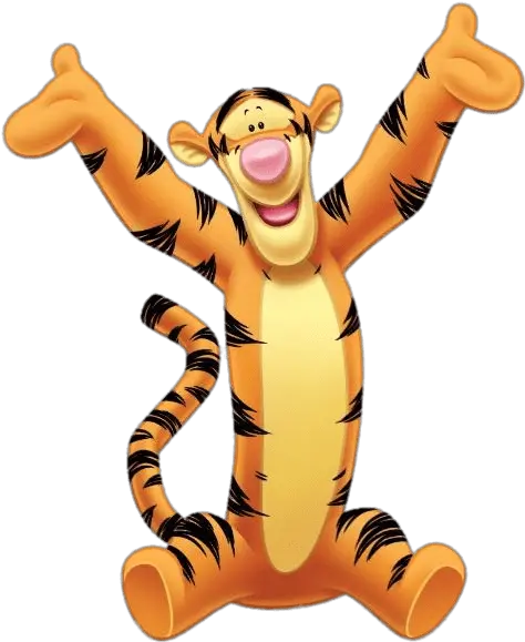  Winnie The Pooh Tigger Paws Up Transparent Png Stickpng Tigger Winnie The Pooh Eeyore Transparent