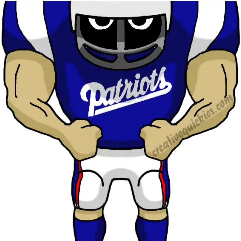  Football Clipart Patriot Football Player Cartoon Transparent Png Saints Png