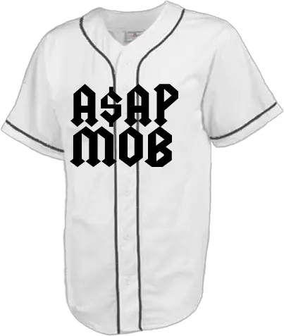  Asap Mob New Adult Full Button Baseball Fakku Foot Job Shirts Png Asap Mob Logo