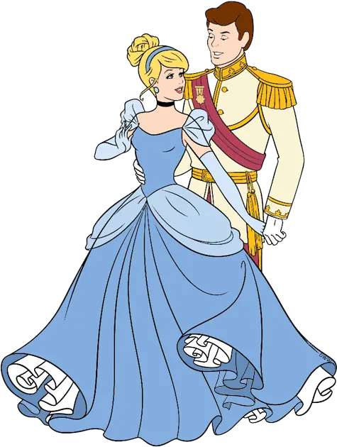  4570book Cinderella And Prince Charming Cartoon Png Cinderella Transparent