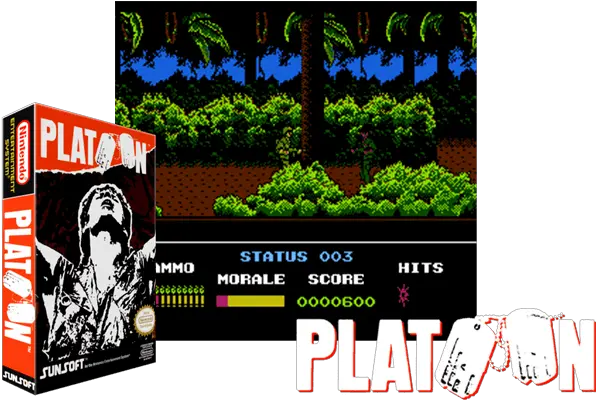  Platoon Usa Just Another Nintendo Nes Classic Game Online Advertising Png Nes Png