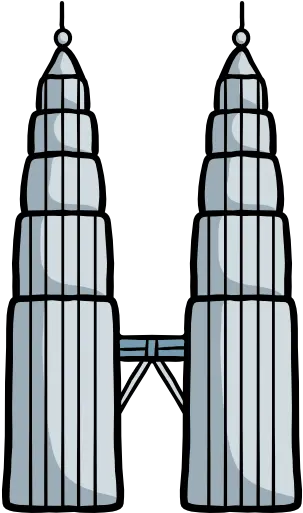  Petronas Twin Tower Drawing Kl Twin Towers Png Twin Towers Png