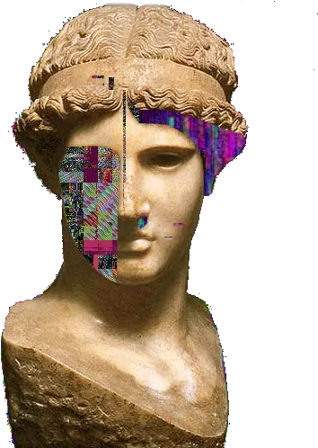  Download Vaporwave Statue Png Vaporwave Statue Aesthetic Png Greek Statue Png