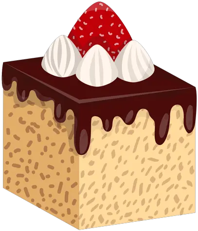  Chocolate Cake Slice With Strawberry Slice Cake Png Vector Cake Slice Png