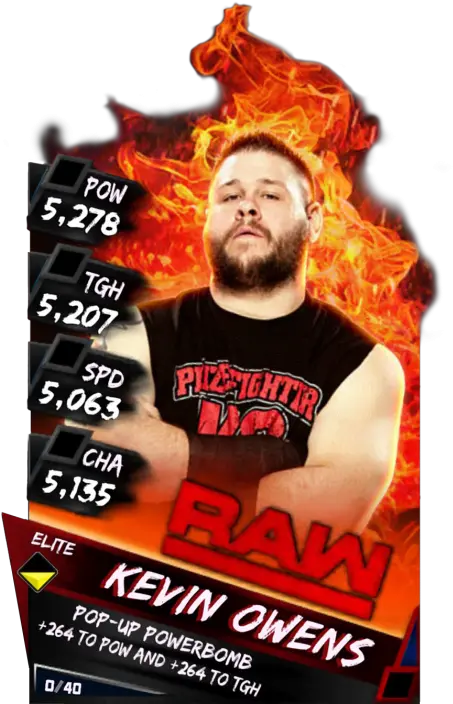  Kevin Owens Wwe Supercard Cards Season 5 Png Kevin Owens Png