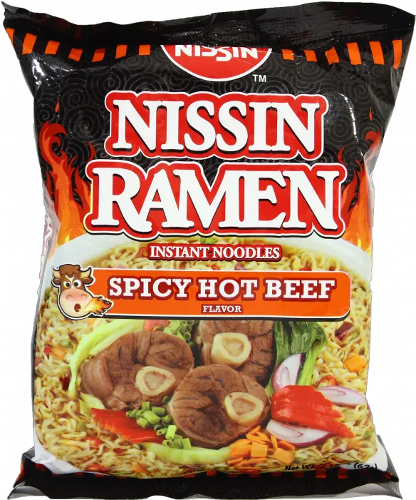  Nissin Ramen Spicy Noodles Full Size Png Download Seekpng Nissin Spicy Beef Noodles Noodles Png