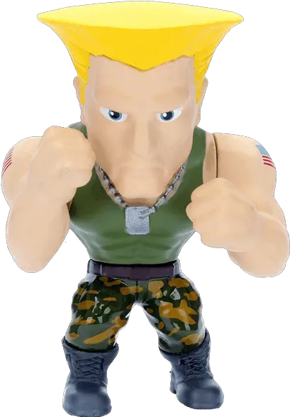  Street Fighter Guile 4u201d Jada Metals Action Figure Street Fighter Guile Action Figure Png M Bison Png