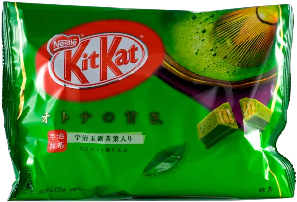  Green Tea Kit Kat Transparent Png Kit Kat Mini Strawberry Kit Kat Png