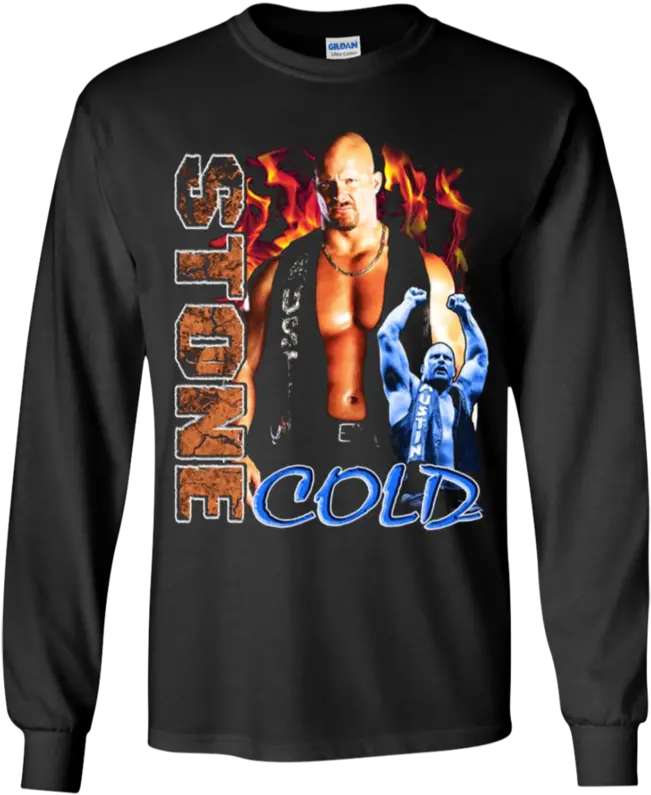  Wwe Champion Stone Cold Steve Austin Salute T Shirt Youth Ls Maxwell Said And There Was Light T Shirt Png Stone Cold Steve Austin Png