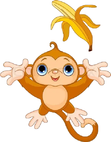  Download Cute Funny Cartoon Baby Monkey Clip Art Images Cute Baby Monkey Cartoon Png Monkey Transparent Background