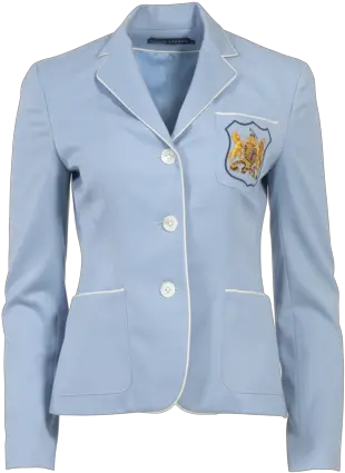  Blue Embroidered Blazer Long Sleeve Png Ralph Lauren Icon