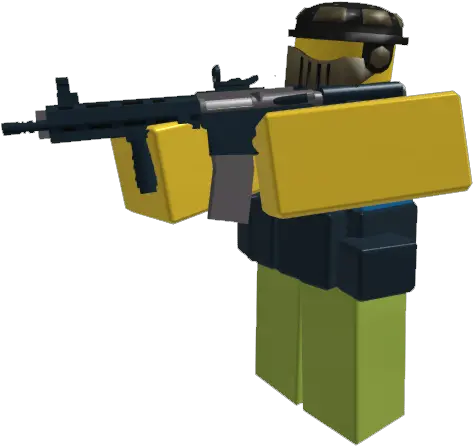  Download Borderline Player Roblox Noob With Gun Png Pointing Gun Png