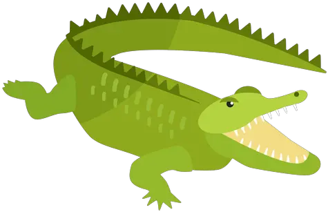  Crocodile Alligator Jaws Tail Fang Flat Imagen De Cocodrilo Png Alligator Transparent Background