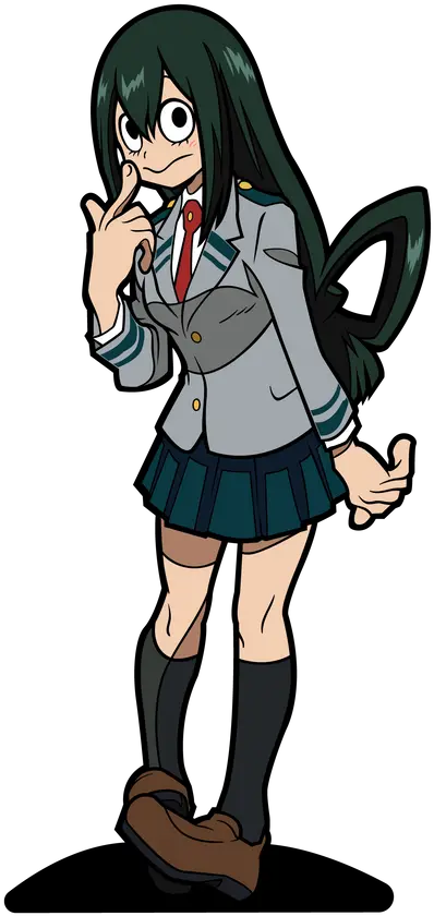  Tsuyu Asui Anime Pin Png My Hero Academia Transparent