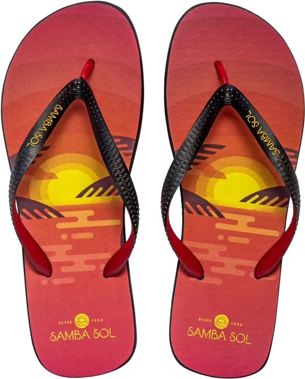  Samba Sol Menu2019s Beach Collection Flip Flops Sunset For Women Png Flip Flops Transparent Background