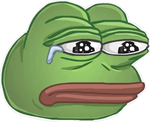  Pepe The Frog Kermit Sticker Kermit The Frog Crying Png Kermit The Frog Png