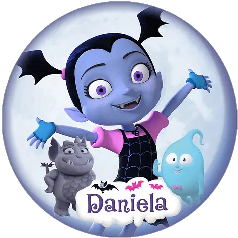  Adesivo Redondo Vampirina Disney Junior Cartoons Png Vampirina Png