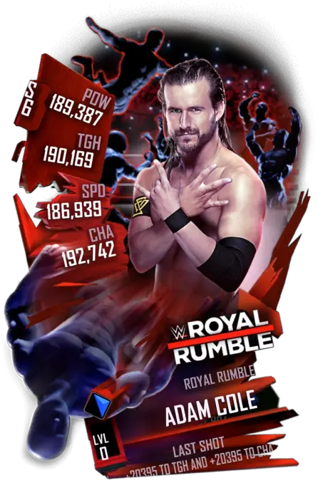  Adam Cole Wwe Supercards Roya Rumble Png Adam Cole Png