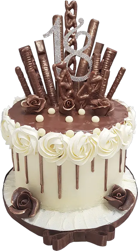  18th Birthday Chocolate Cake Birthday Chocolate Cake Decorations Png Chocolate Cake Png