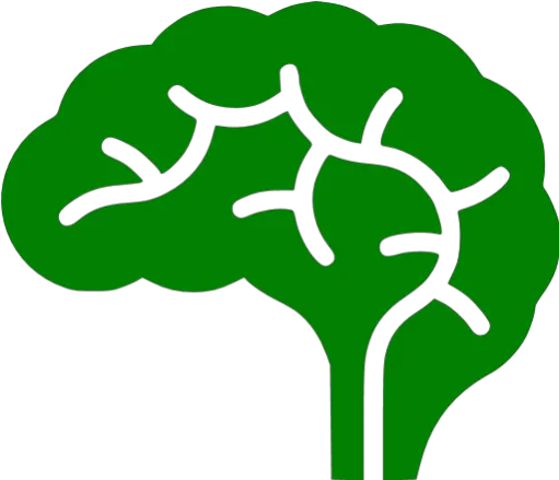  Green Brain Icon Free Green Brain Icons Brain Icon Grey Png Brain Png Icon