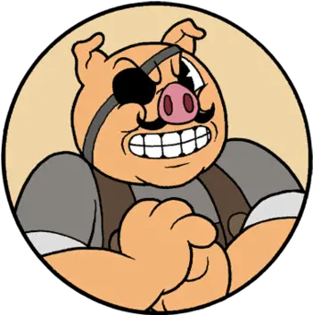  Other Characters Cuphead Pig Png Cuphead Transparent