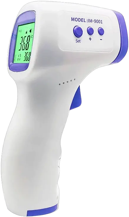  Digital Hand Held Thermometer Ppe Protection International Infrared Thermometer Model Im 9001 Png Thermometer Png