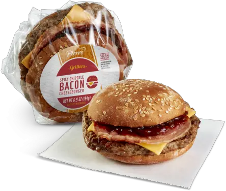  Pierre Jumbo Chipotle Barbecue Bacon Cheeseburger 686 Oz Pierre Bacon Cheeseburger Png Chipotle Icon