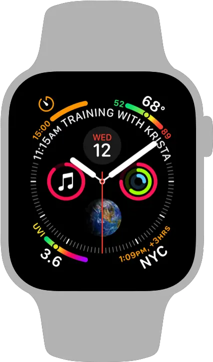  Faces Elements Watchos Human Interface Guidelines Chronograph Pro Apple Watch Face Png Watch Hands Png