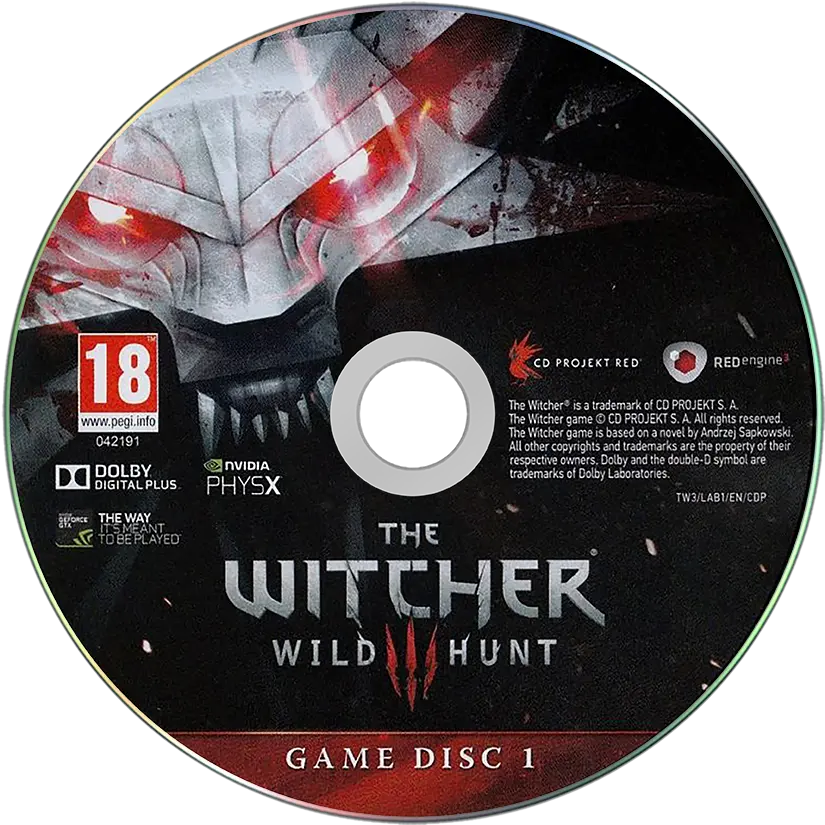  Pcwindows Games Disc Pack 2883 Game Cart Images Witcher 3 Soundtrack Cd Png Disc Png