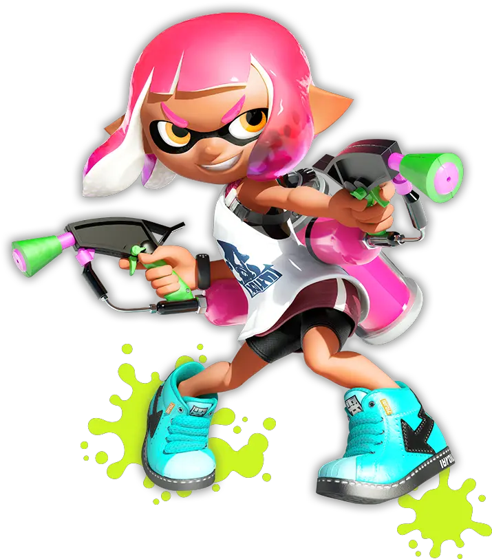  Download Graphic Royalty Free Nintendo Switch Games Splatoon 2 Inkling Girl Pink Png Splatoon Transparent