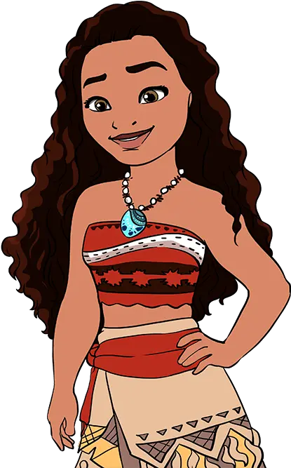  How To Draw Moana Really Easy Drawing Tutorial Moana Drawing Transparent Png Moana Characters Png