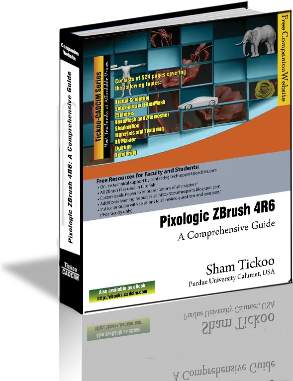  Pixologic Zbrush 4r6 A Comprehensive Guide Book By Prof Vertical Png Zbrush Logo Png