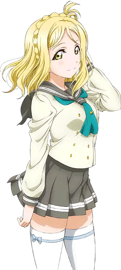  School Idol Tomodachi Love Live Sunshine School Uniform Png Mari Ohara Transparent