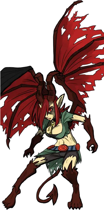  Image 2390 Concept Demon Horns Key Redeyes Redhair Ridley Illustration Png Demon Wings Png