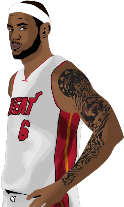  Transparent Png Background Lebron James Lebron James Drawing Miami Heat Lebron James Transparent