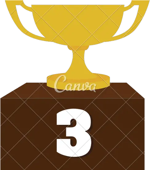  Third Place Cup Trophy Icon Vector Graphic Canva Png Trophy Icon Vector