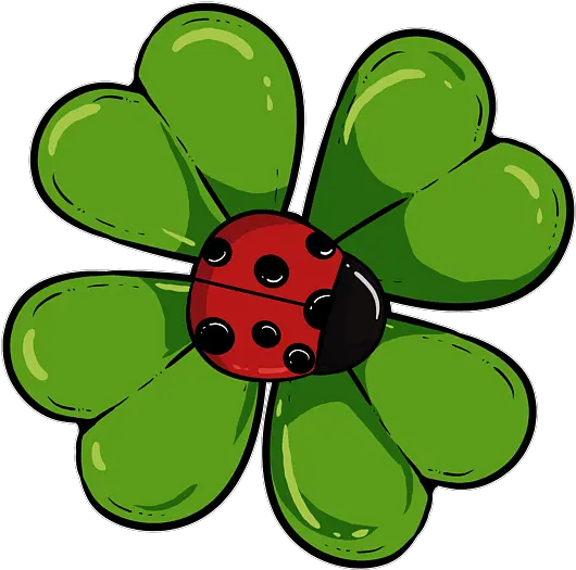  Ladybug Shamrock Clover Mindfull Ladybird Mindful Fleece Dot Png Ladybug Icon Leaf