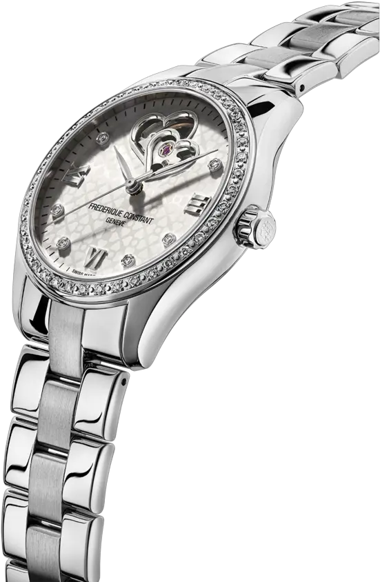  Ladies Automatic Double Heart Beat Frederique Constant Frederique Constant Double Heartbeat Png Double Heart Png