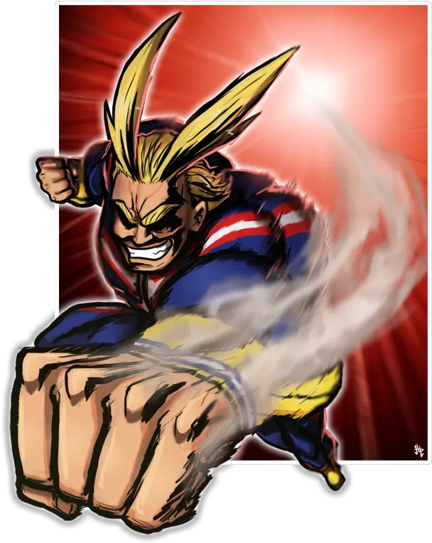  All Might Bnha Action Shot By Henlp On Newgrounds All Might In Action Png All Might Png